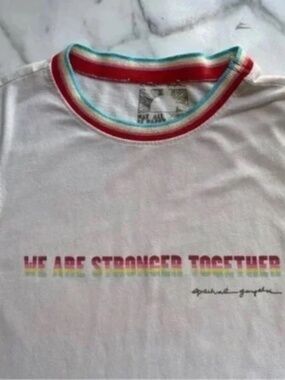 Spiritual Gangster We Are Stronger Together Ringer Baby Tee